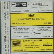 Vernon's 1975 Town of Wallaceburg Directory